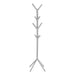 I 2058 Coat Rack - 70"H / Silver Metal - Furniture Depot