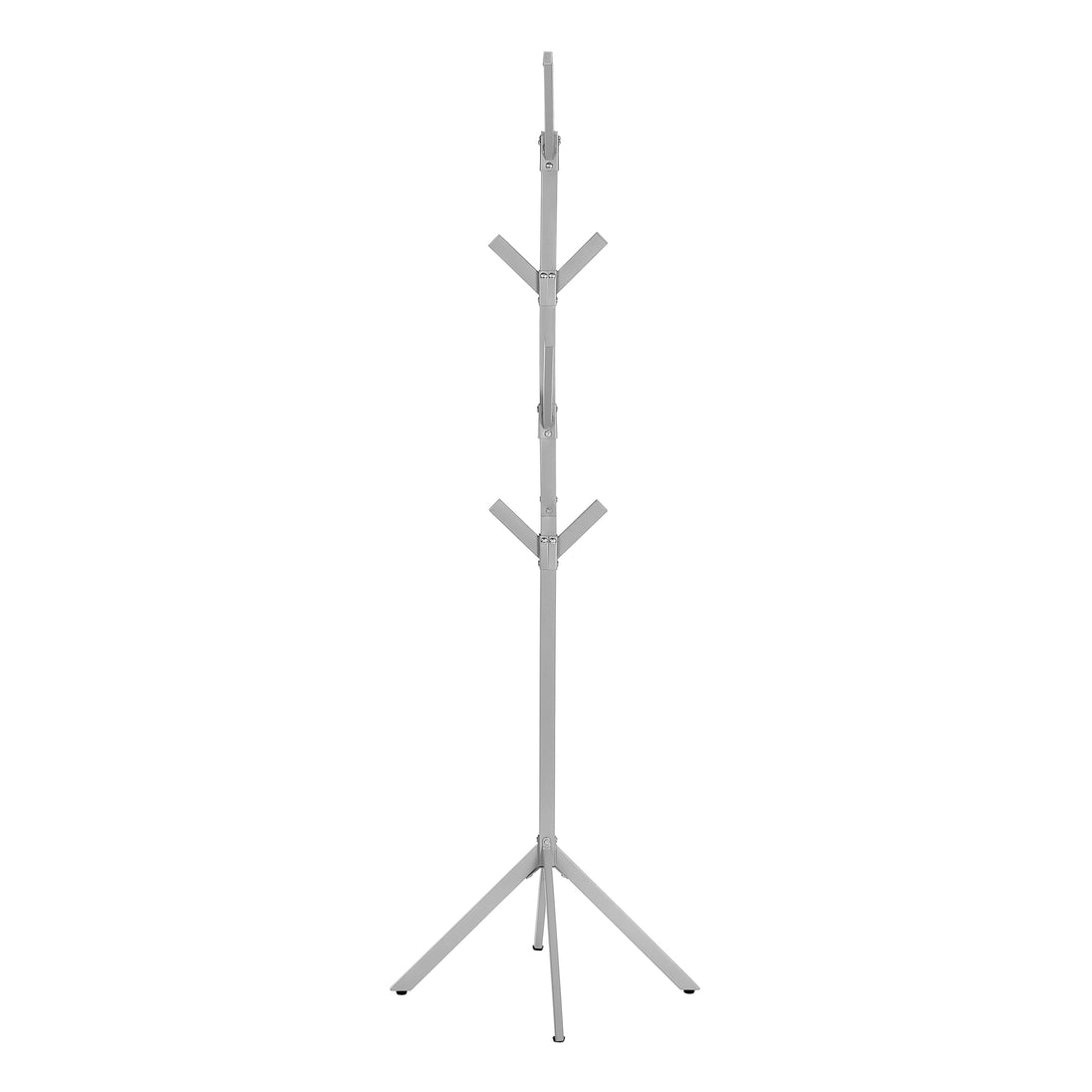 I 2058 Coat Rack - 70"H / Silver Metal - Furniture Depot