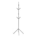 I 2058 Coat Rack - 70"H / Silver Metal - Furniture Depot