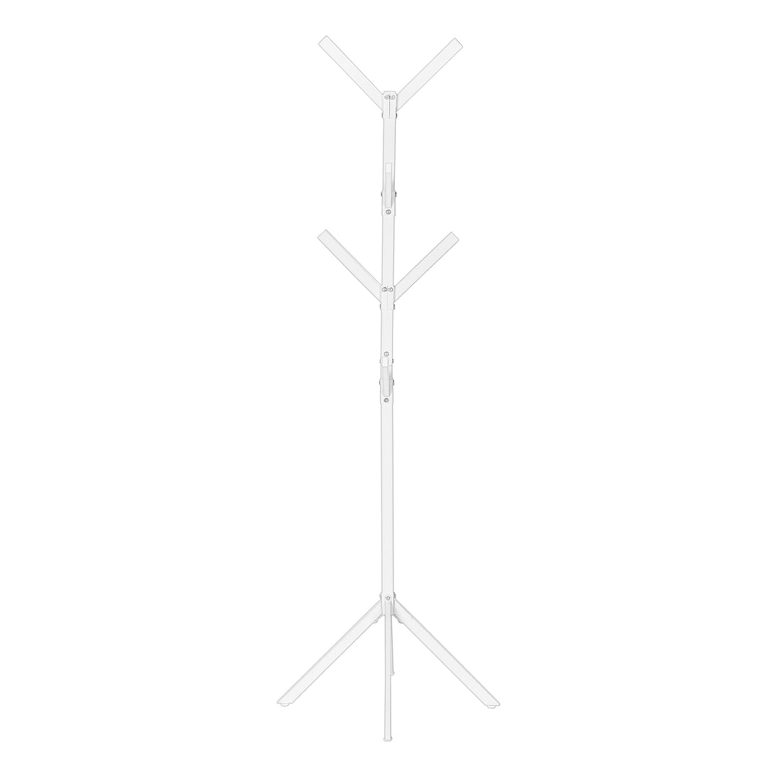 I 2059 Coat Rack - 70"H / White Metal - Furniture Depot