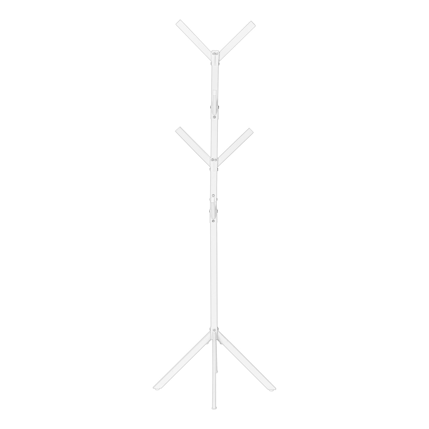 I 2059 Coat Rack - 70"H / White Metal - Furniture Depot