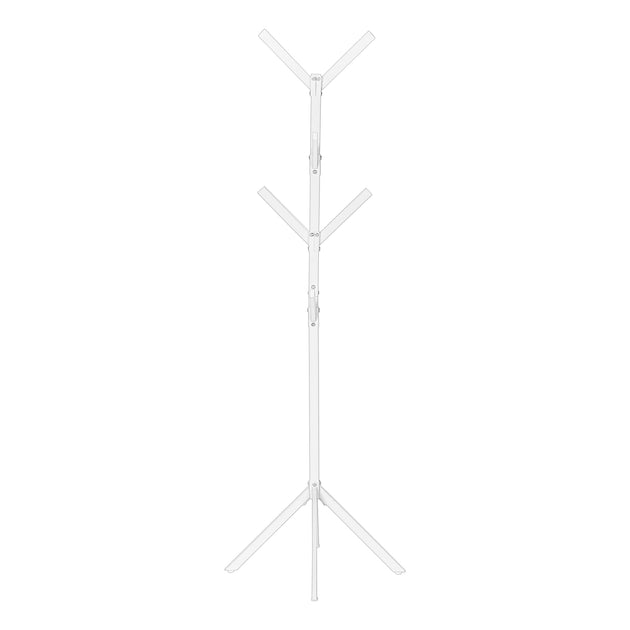 I 2059 Coat Rack - 70"H / White Metal - Furniture Depot