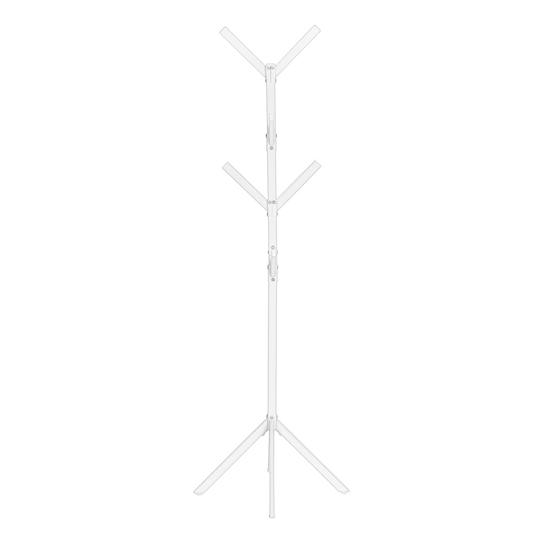 I 2059 Coat Rack - 70"H / White Metal - Furniture Depot