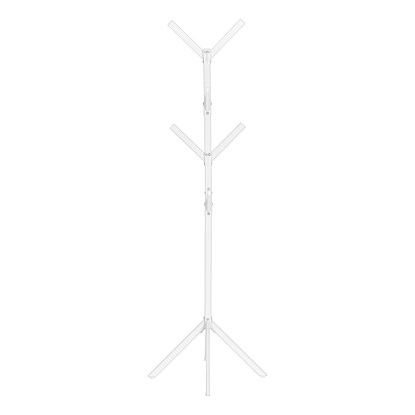 I 2059 Coat Rack - 70"H / White Metal - Furniture Depot