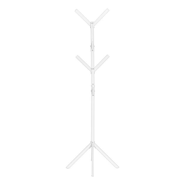I 2059 Coat Rack - 70"H / White Metal - Furniture Depot