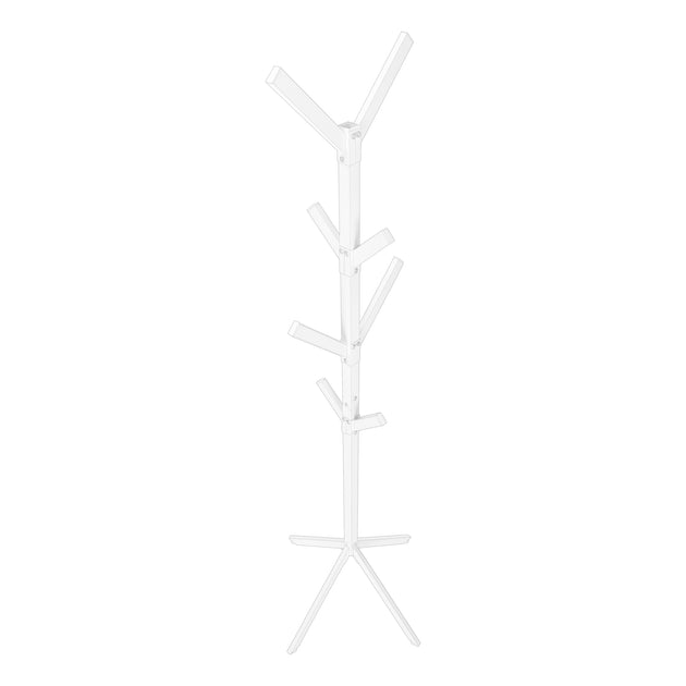 I 2059 Coat Rack - 70"H / White Metal - Furniture Depot
