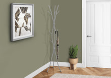 Load image into Gallery viewer, I 2061 Coat Rack - 74&quot;H / Hammered Silver Metal - Furniture Depot (7881079226616)