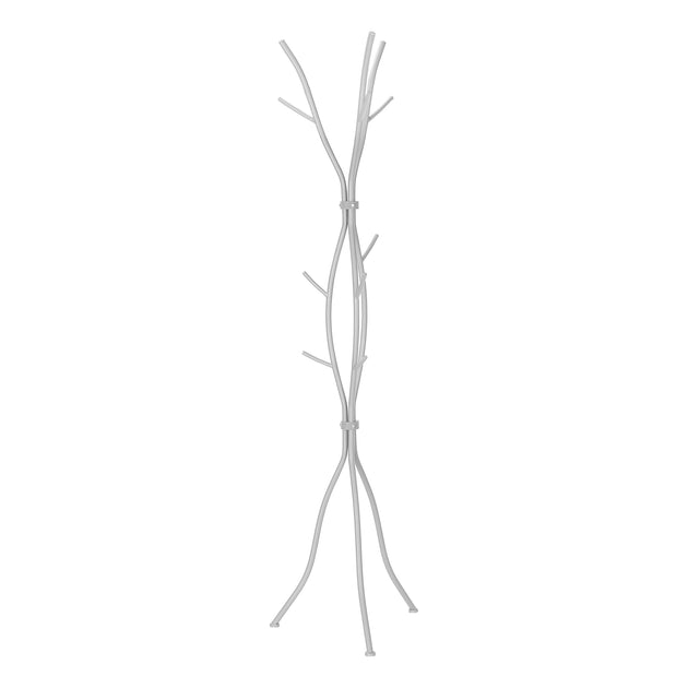 I 2061 Coat Rack - 74"H / Hammered Silver Metal - Furniture Depot (7881079226616)