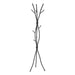 I 2062 Coat Rack - 74"H / Hammered Black Metal - Furniture Depot