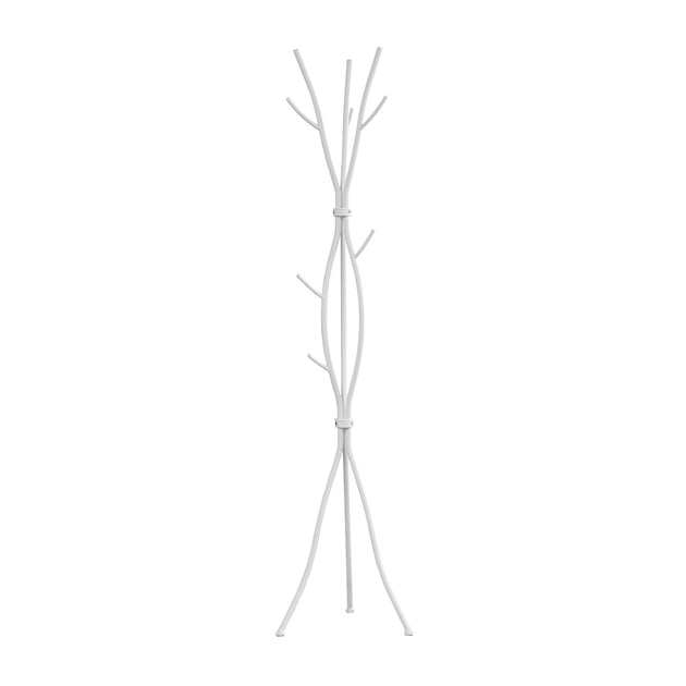 I 2063 Coat Rack - 74"H / White Metal - Furniture Depot (7881079521528)