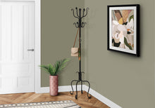 Load image into Gallery viewer, I 2065 Coat Rack - 74&quot;H / Traditional Hammered Black Metal - Furniture Depot