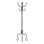 I 2065 Coat Rack - 74"H / Traditional Hammered Black Metal - Furniture Depot