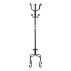I 2065 Coat Rack - 74"H / Traditional Hammered Black Metal - Furniture Depot