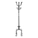 I 2065 Coat Rack - 74"H / Traditional Hammered Black Metal - Furniture Depot