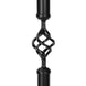 I 2065 Coat Rack - 74"H / Traditional Hammered Black Metal - Furniture Depot