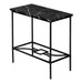 I 2074 Accent Table - 22"H / Black Marble / Black Metal - Furniture Depot (7881080144120)