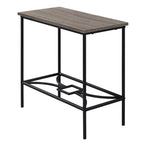 I 2075 Accent Table - 22"H / Dark Taupe / Black Metal - Furniture Depot (7881080242424)