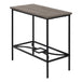 I 2075 Accent Table - 22"H / Dark Taupe / Black Metal - Furniture Depot (7881080242424)