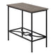 I 2075 Accent Table - 22"H / Dark Taupe / Black Metal - Furniture Depot (7881080242424)