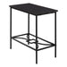 I 2076 Accent Table - 22"H / Espresso / Black Metal - Furniture Depot (7881080307960)