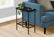 I 2078 Accent Table - 24"H / Black / Black Metal - Furniture Depot (7881080570104)