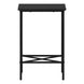 I 2078 Accent Table - 24"H / Black / Black Metal - Furniture Depot (7881080570104)