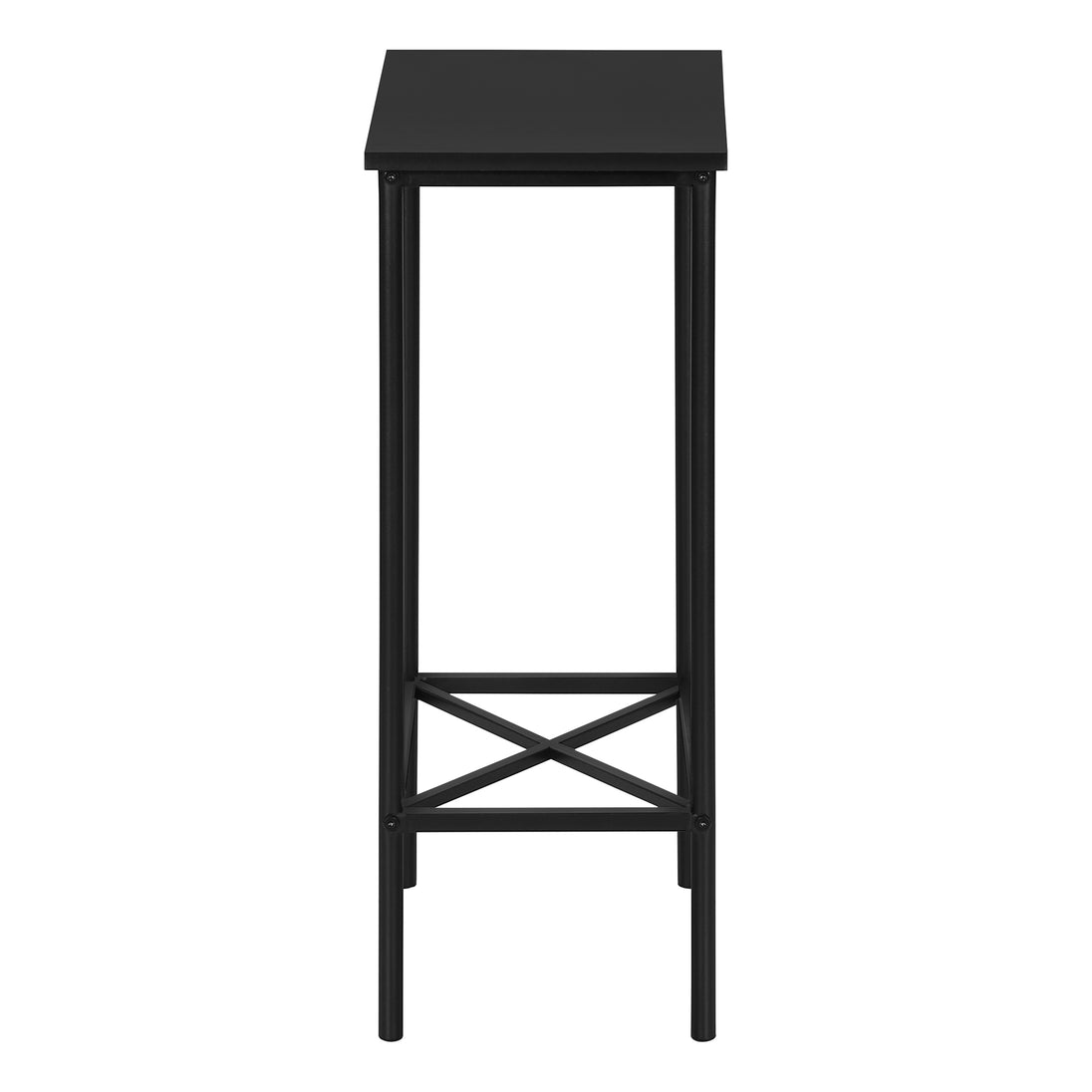 I 2078 Accent Table - 24"H / Black / Black Metal - Furniture Depot (7881080570104)