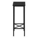 I 2078 Accent Table - 24"H / Black / Black Metal - Furniture Depot (7881080570104)