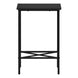 I 2078 Accent Table - 24"H / Black / Black Metal - Furniture Depot (7881080570104)