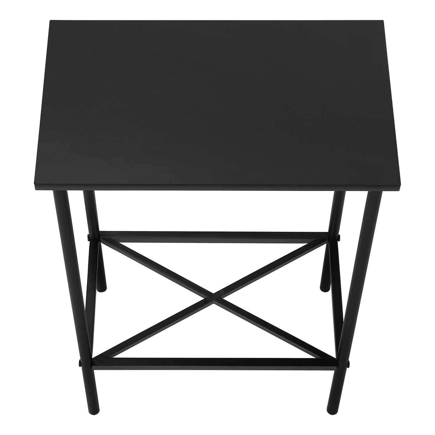 I 2078 Accent Table - 24"H / Black / Black Metal - Furniture Depot (7881080570104)