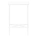 I 2079 Accent Table - 24"H /White / White Metal - Furniture Depot (7881080766712)