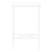 I 2079 Accent Table - 24"H /White / White Metal - Furniture Depot (7881080766712)