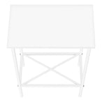 I 2079 Accent Table - 24"H /White / White Metal - Furniture Depot (7881080766712)