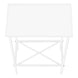 I 2079 Accent Table - 24"H /White / White Metal - Furniture Depot (7881080766712)