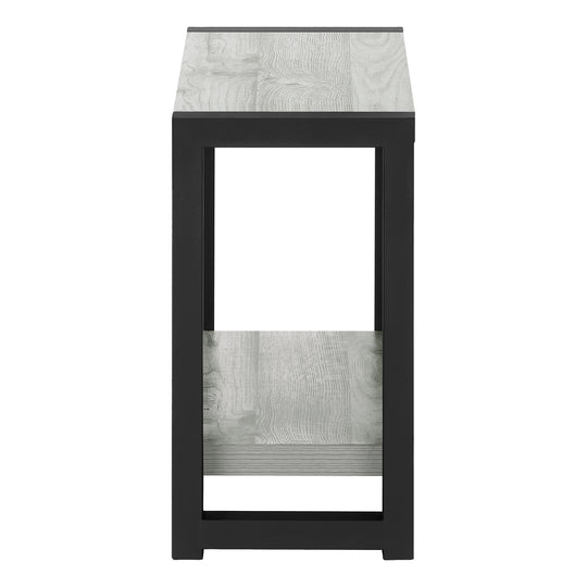 I 2082 Accent Table - 22"H / Grey / Black Metal - Furniture Depot (7881081192696)