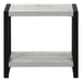 I 2082 Accent Table - 22"H / Grey / Black Metal - Furniture Depot (7881081192696)