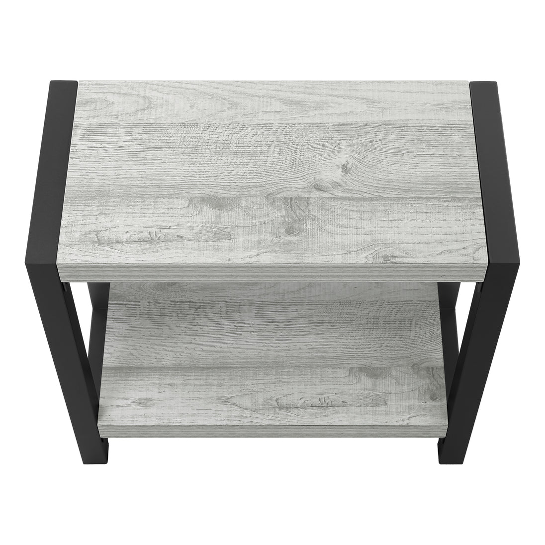 I 2082 Accent Table - 22"H / Grey / Black Metal - Furniture Depot (7881081192696)