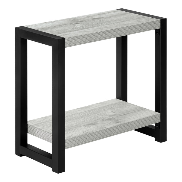 I 2082 Accent Table - 22"H / Grey / Black Metal - Furniture Depot (7881081192696)