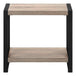 I 2083 Accent Table - 22"H / Dark Taupe / Black Metal - Furniture Depot (7881081389304)