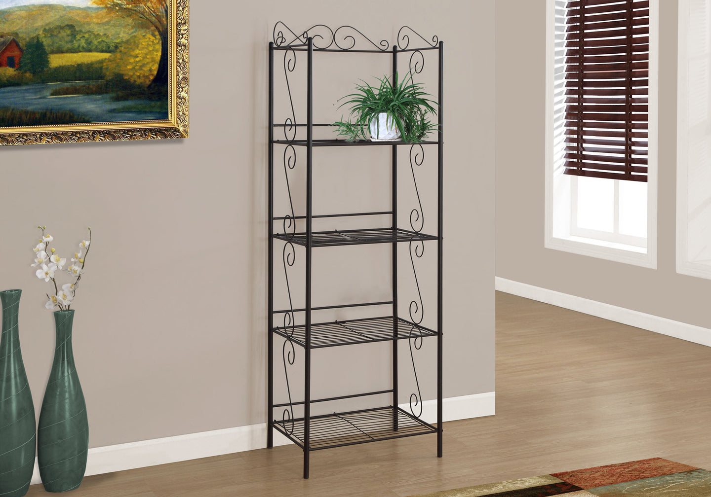 I 2103 Bookcase - 70"H / Copper Metal Etagere - Furniture Depot (7881082372344)