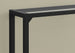 I 2106 Accent Table - 42"L / Black / Tempered Glass Hall Console - Furniture Depot (7881082470648)