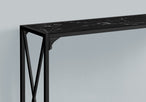I 2126 Accent Table - 48"L / Black Marble / Black Hall Console - Furniture Depot (7881083027704)