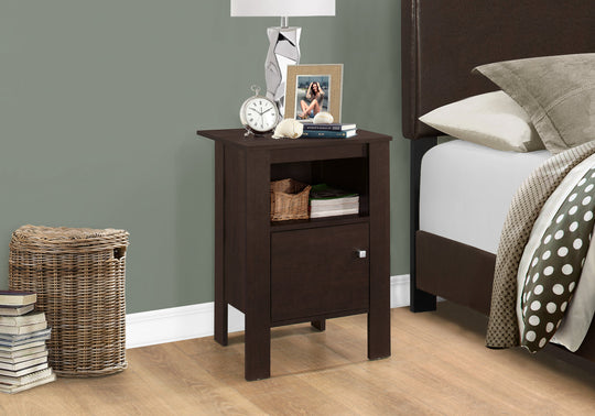 I 2135 Accent Table - Espresso Night Stand With Storage - Furniture Depot (7881083420920)