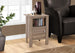 I 2136 Accent Table - Dark Taupe Night Stand With Storage - Furniture Depot (7881083551992)