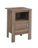 I 2136 Accent Table - Dark Taupe Night Stand With Storage - Furniture Depot (7881083551992)