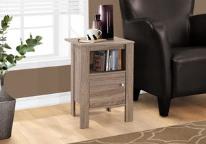 I 2136 Accent Table - Dark Taupe Night Stand With Storage - Furniture Depot (7881083551992)