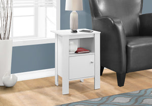 I 2137 Accent Table - White Night Stand With Storage - Furniture Depot (7881083617528)