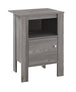 I 2138 Accent Table - Grey Night Stand With Storage - Furniture Depot (7881083715832)