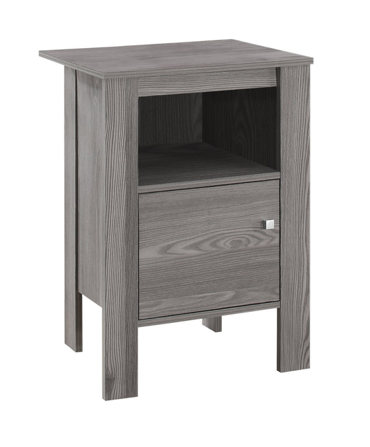 I 2138 Accent Table - Grey Night Stand With Storage - Furniture Depot (7881083715832)