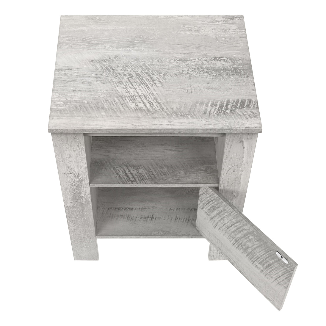 I 2142 Accent Table - Industrial Grey Night Stand With Storage - Furniture Depot (7881084141816)